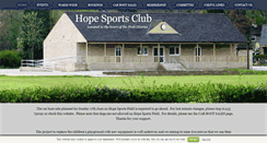 Desktop Screenshot of hopesportsclub.co.uk